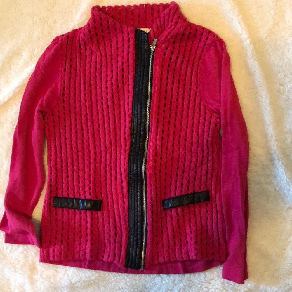 Peter Nygard zip cardigan